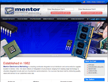 Tablet Screenshot of mentorelectronics.com